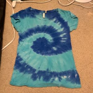 Tie Dye Swirl Pajama shirt